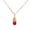 No Fading Pixiu Necklace Women'S Personality High-End Ruby Pendant Direct Sales Temperament Model