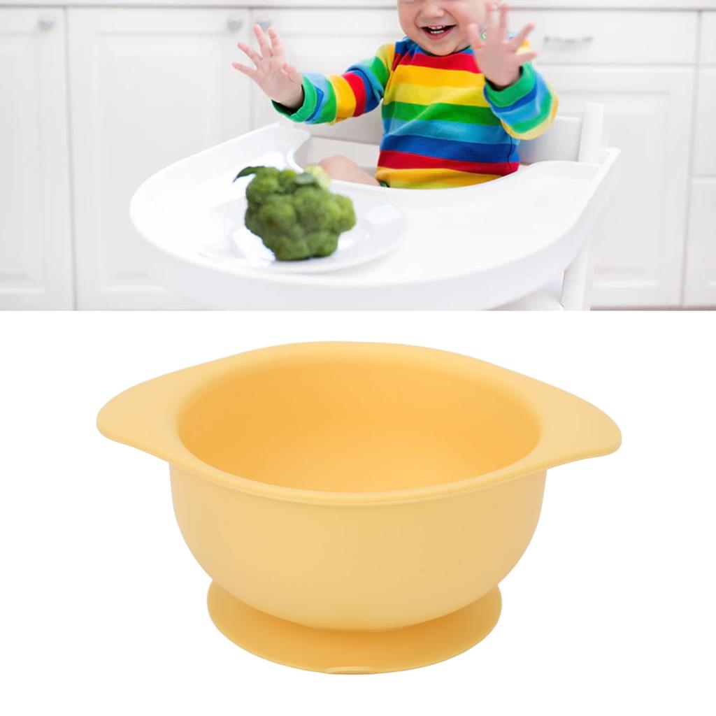 Silikonowa miska z ssaniem, odporna na wysokie temperatury, zapobiegająca obracaniu się dla dzieci w podeszłym wieku