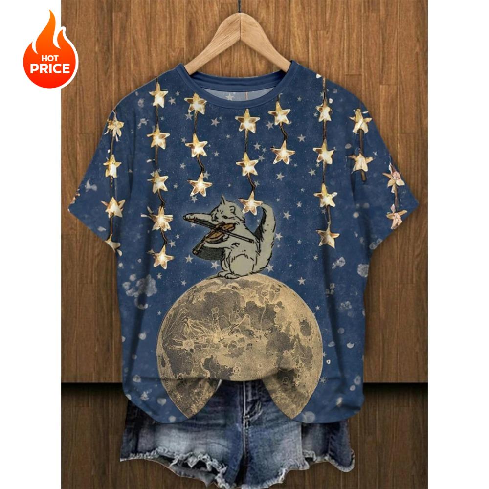 3d printed T-shirt women's graphic casual short-sleeved blouse girl O-neck Y2K T-shirt beautiful woman's clothes