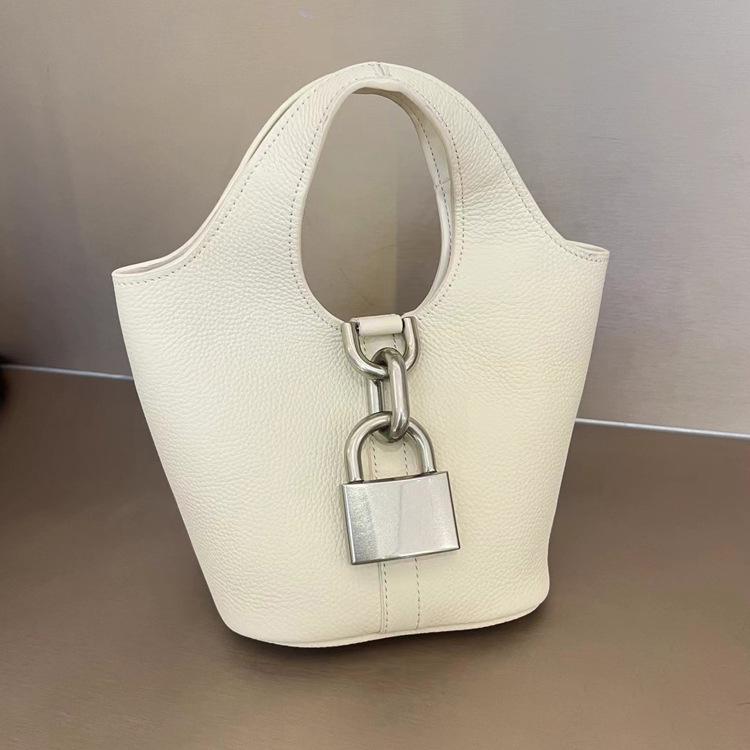 

25B Весенняя сумка-хобо с модным замком, женская сумка из натуральной кожи