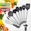 Kitchen Utensils 8pcs Temperature Resistant Silicone Kitchen Utensils Cake Scraper Cooking