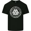 Valknut Circle With Viking Text White Print Unisexs Light Cotton TShirt