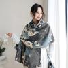 Women S Double Sided Faux Cashmere Warm Shawl Fashion Versatile Cape Scarf