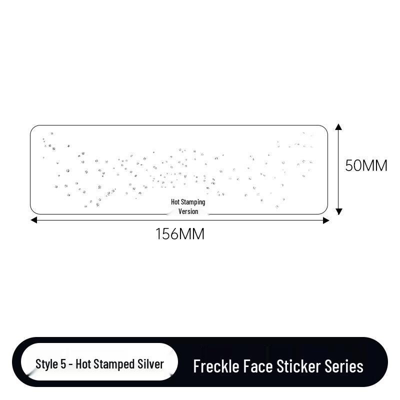 Gold & Silver Glitter Waterproof Christmas Freckle Tattoo Stickers for Party Makeup