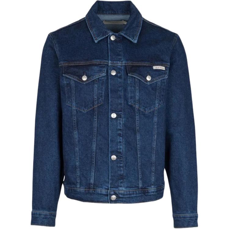 

Calvin Klein Minimalist Comfortable Versatile Fashionable Denim Jacket Men jackets J30J3265531BJ XL
