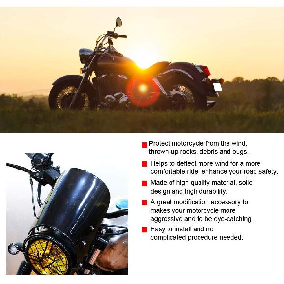 For Motorcycle, 11.0 * 7.4 * 2.7in Universal Motorcycle Windscreen Wind Deflector for ?