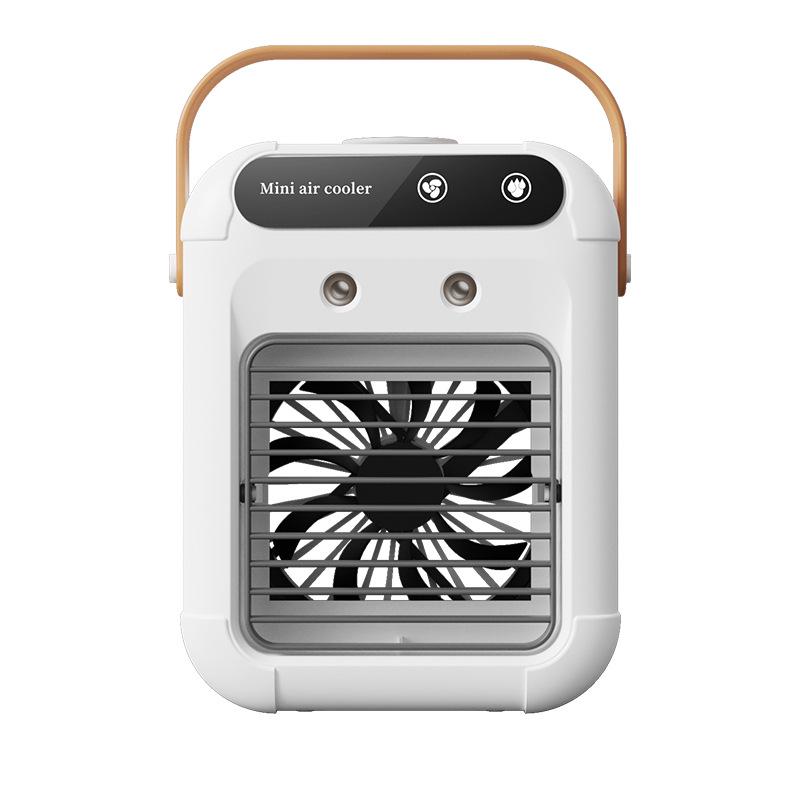 

USB Mini Portable Fan & Humidifier with Ice-Cooling Spray 22x12x18 cm белый