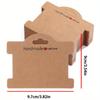 100 Stück Schmuck-Präsentationskarten, Braune Kraftpapier-Präsentationskarten, 3,5x3,8 Zoll Mehrzweck-Schmuck-Präsentationskarten für Haargummis, Halsketten