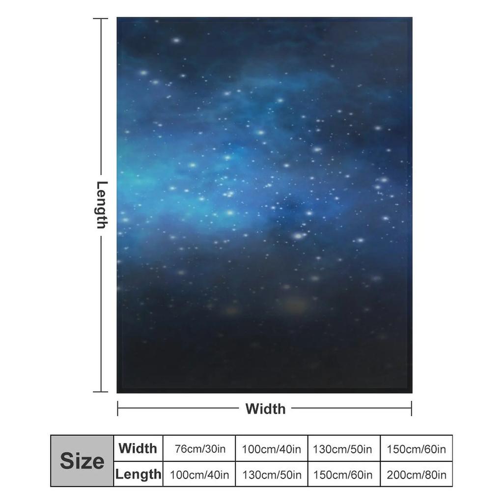 Sky-stars-design Throw Blanket Year Round Soft Comfortable Blanket for Home