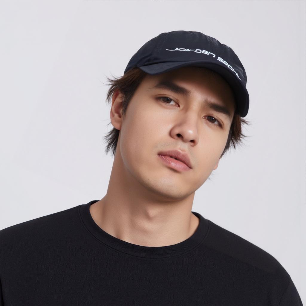Nike Solid Logo Cotton Baseball Cap Unisex caps Black FZ2020-010