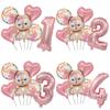 Disney Story  Lina Bell And Stellalou Cartoon Balloons Birthday Decor Baby Shower 32inch Number Foil Balloons Wedding Supplies