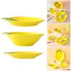 Stylish Lemon Pattern Ceramic Spoon Rest Salad Bowl Plate Dessert Serving Dinnerware for Family Gatherings Event Gift