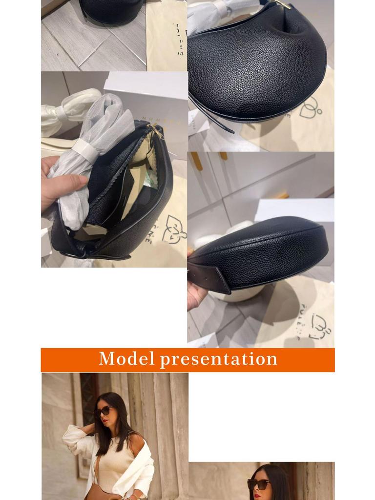 Tonca Genuine Leather Saddle Bag: Crossbody Underarm Design for Women