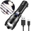 XHP50 High Power Flashlight Power Display Super Bright Flashlight 2500mAh Powerful Zoom Lamp Mobile Power Bank for Power Outages