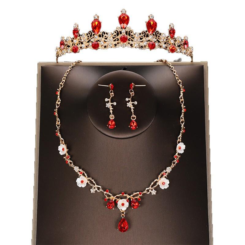Children's Princess Birthday Crown Set: Includes Crown, Headband, Necklace & Earrings