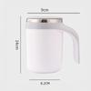 Portable Rechargeable Self Stirring Mug Electric Coffee Mixer Cup 380ml Food Grade Stainless Steel for Outdoor Picnic