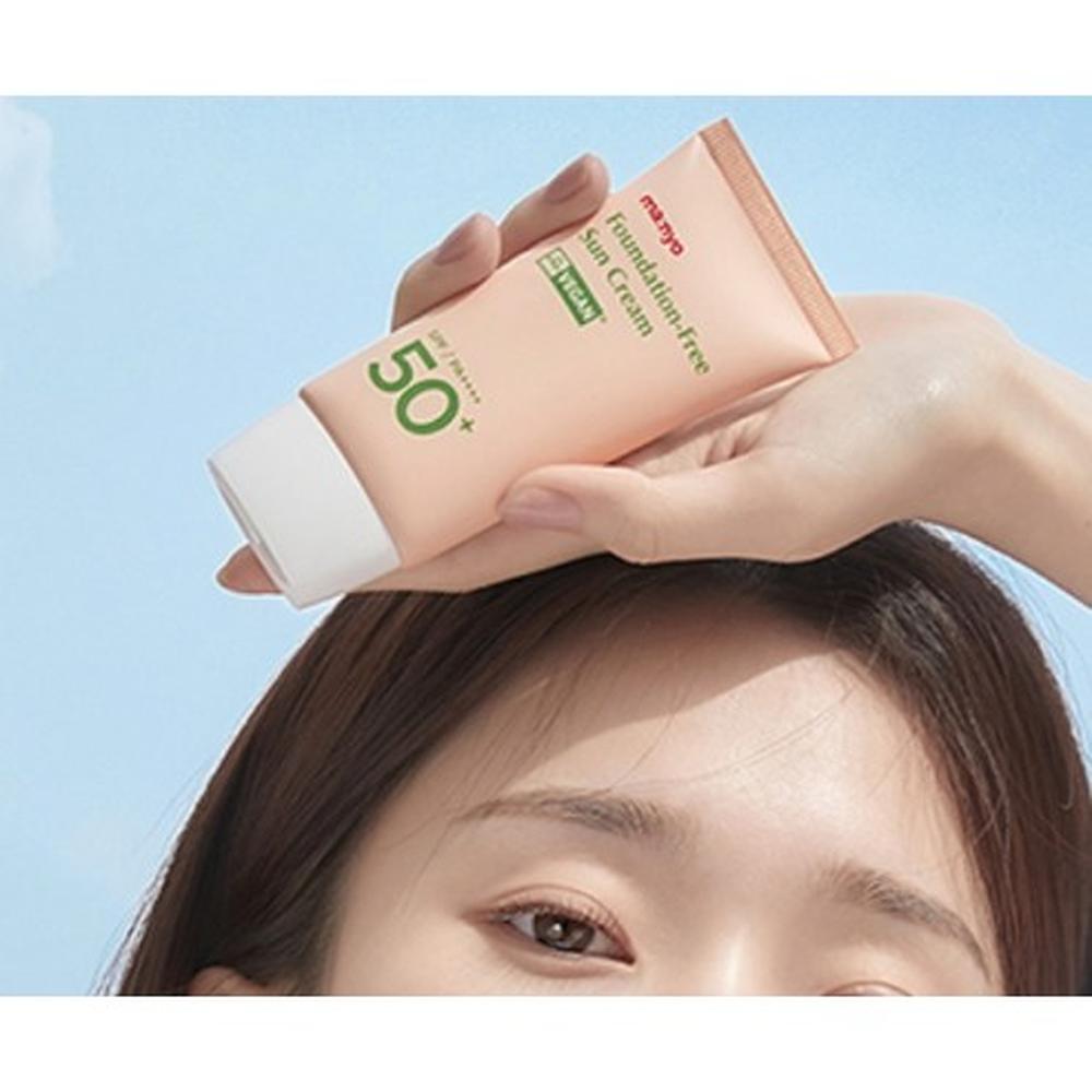 MANYO FACTORY Apsauginis kremas nuo saulės be makiažo pagrindo SPF50+ PA++++ 50ml – Tonizuojantis ir UV apsauga, Korėjietiškas