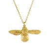 High Quality Hip Hop Fashion Simple Design Copper Golden Bee Women's Pendant Necklace for Commuter Accessories