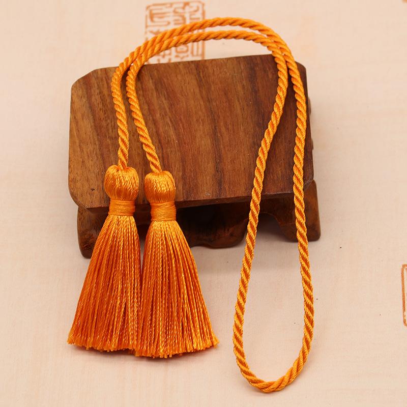 2-10Pcs 54cm Long Rope Double Fringe Trim Tassels Handmade Silk Bookmark Tassel For Curtain Decoration DIY Craft Sewing Supplies