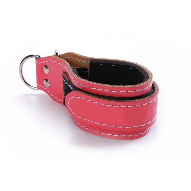 Leather Ankle Strap Cuffs Adjustable for Cable Machine Attachment Home Gym Foot Resistance Training Legs Strength Body Building