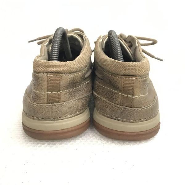 Clarks Low Boots Deck Shoes 8.5M 26.0-26.5 brown(USED)