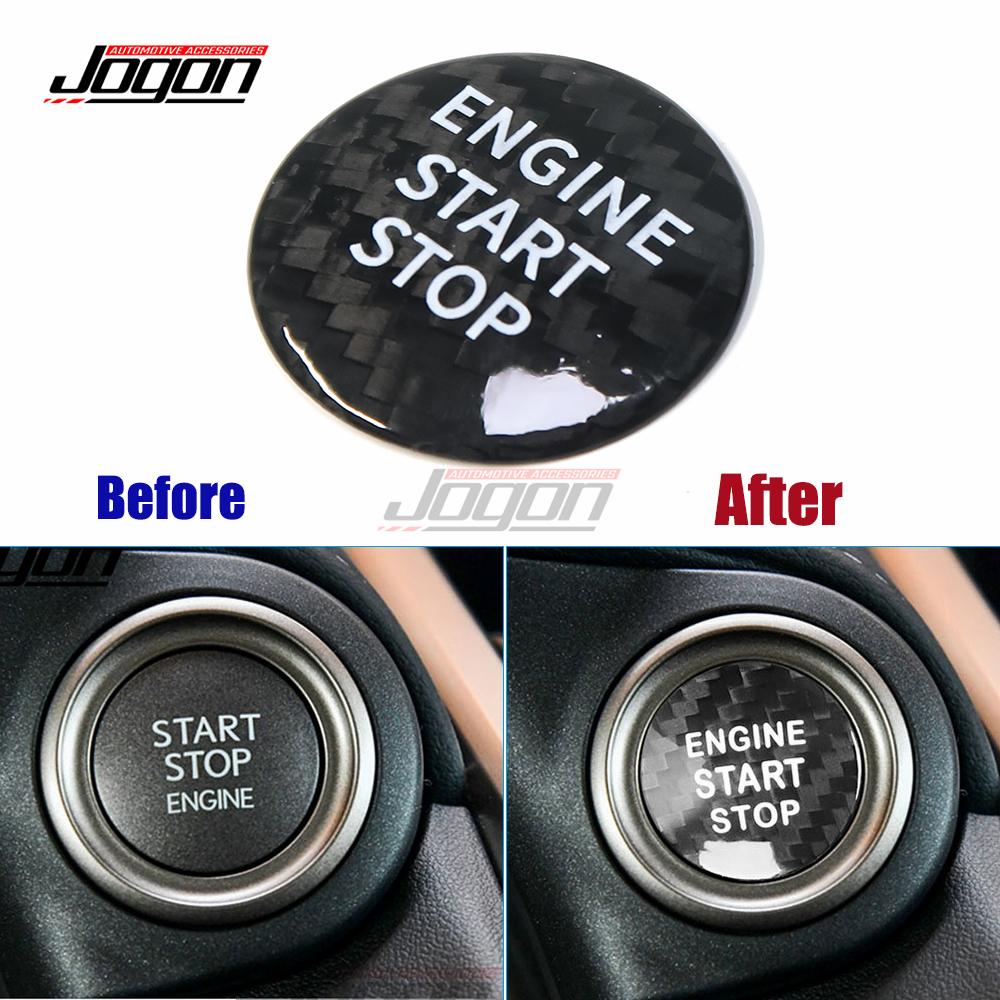 Carbon Fiber Car Ignition Engine Start Stop Switch Button Sticker Sequ Trim For LEXUS RC NX GS ES IS RC F RX LX 2013-2018