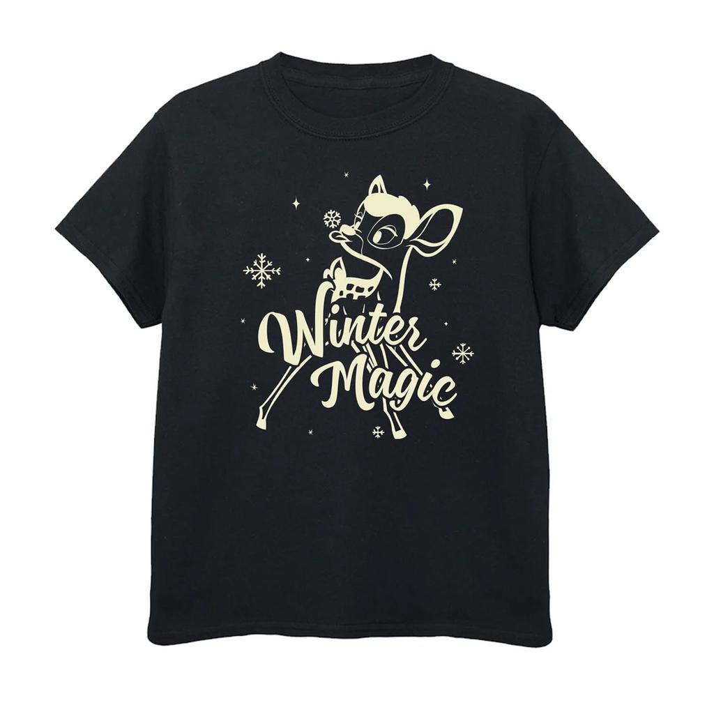 Bambi Girls Winter Magic Cotton T-Shirt