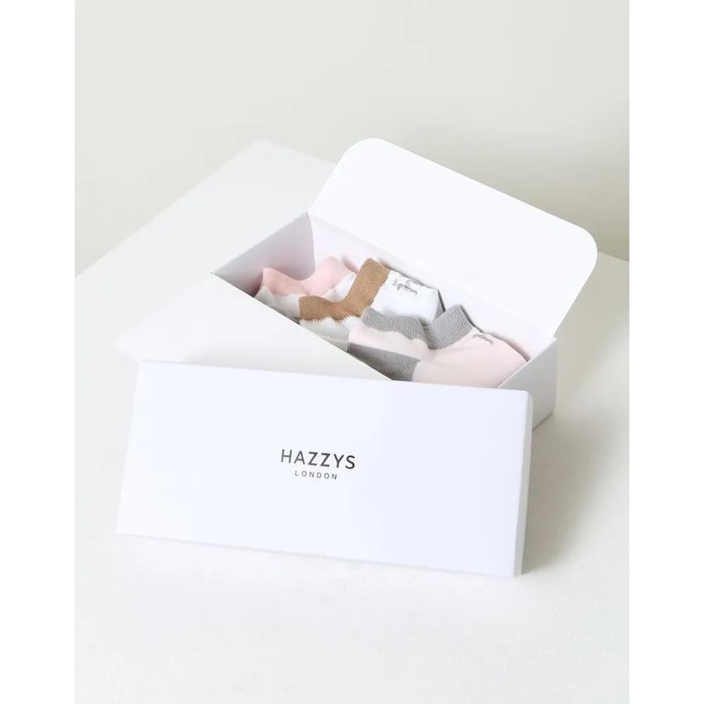 [25FW] Color Block Women s Ankle Socks 3-Piece Set HISS5F004WT