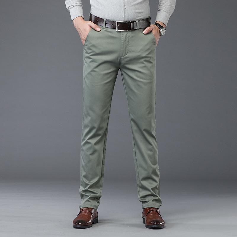 Men's Slim Fit Casual Pants - Elastic, Comfortable, Skin-Friendly, Suitable for Business or Casual Wear In Spring, Autumn, and All Seasons.