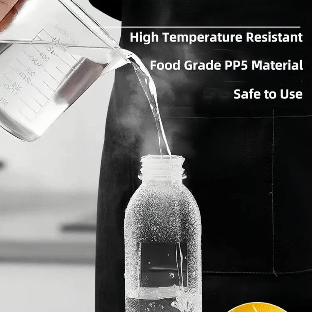 5PCS 300/500ML Condiment Squeeze Seasoning Bottles with Flip Cap Portable Sauce Bento Oil Ketchup BBQ-Condiment Kitchen Supplies