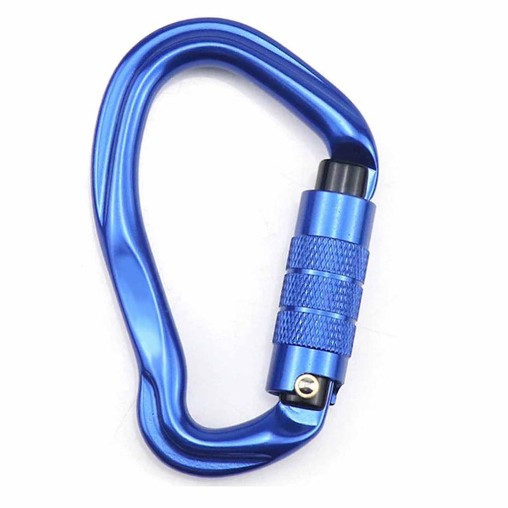 Outdoor-Kletterkarabiner, belastbar und Kletter-asymmetrischer Karabinerclip für Klettern, Bergsteigen, Arbeiten in der Höhe
