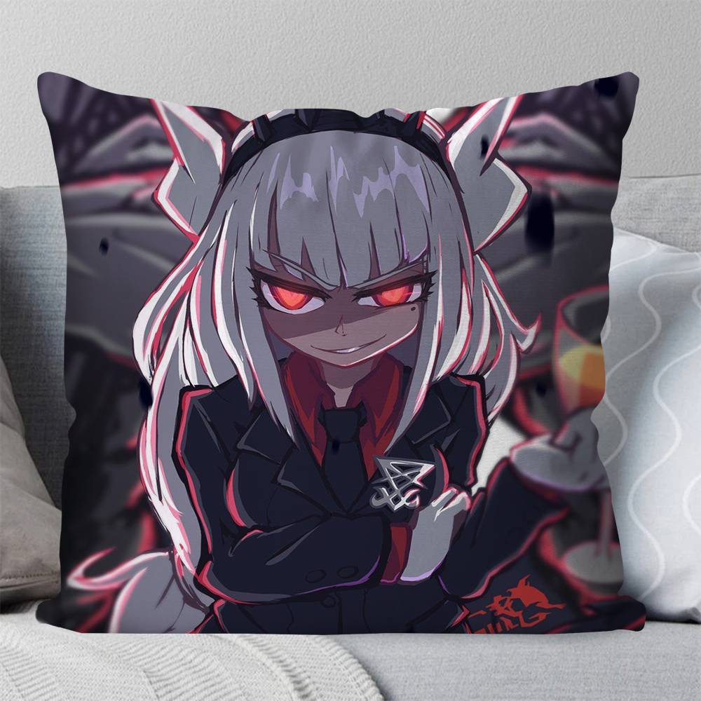 Helltaker Anime Pillow Case Fashion Square Pillowcase Bedroom Sofa Room Ins Decoration Leisure