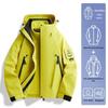 Unisex 3-in-1 Windproof Waterproof Hiking Jacket with Detachable Liner for Autumn/Winter