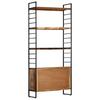 4 Tier Bookshelf 80 X 30 X 180 Cm Reclaimed Wood Brown
