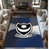 Tappeto Morbido Area Rug con Motivo Calcio Portsmouth FC Antiscivolo Tappeto per Pavimento Interno Tappetino Decorazione Sportiva per Camera da Letto