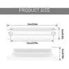 Piece Exterior Door Handle - Sliding Door Handle, Invisible Interior Furniture Handle, 90mm Center Distance (white)
