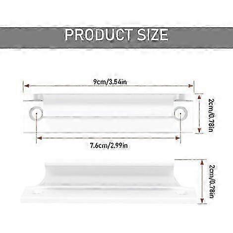 Piece Exterior Door Handle - Sliding Door Handle, Invisible Interior Furniture Handle, 90mm Center Distance (white)