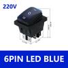 1/5/20PCS 3 Position 6 Pins KCD4 Waterproof Switch ON-OFF-ON Rocker Switch 12V Power Switch self-Locking 16A 250VAC 20A125VAC