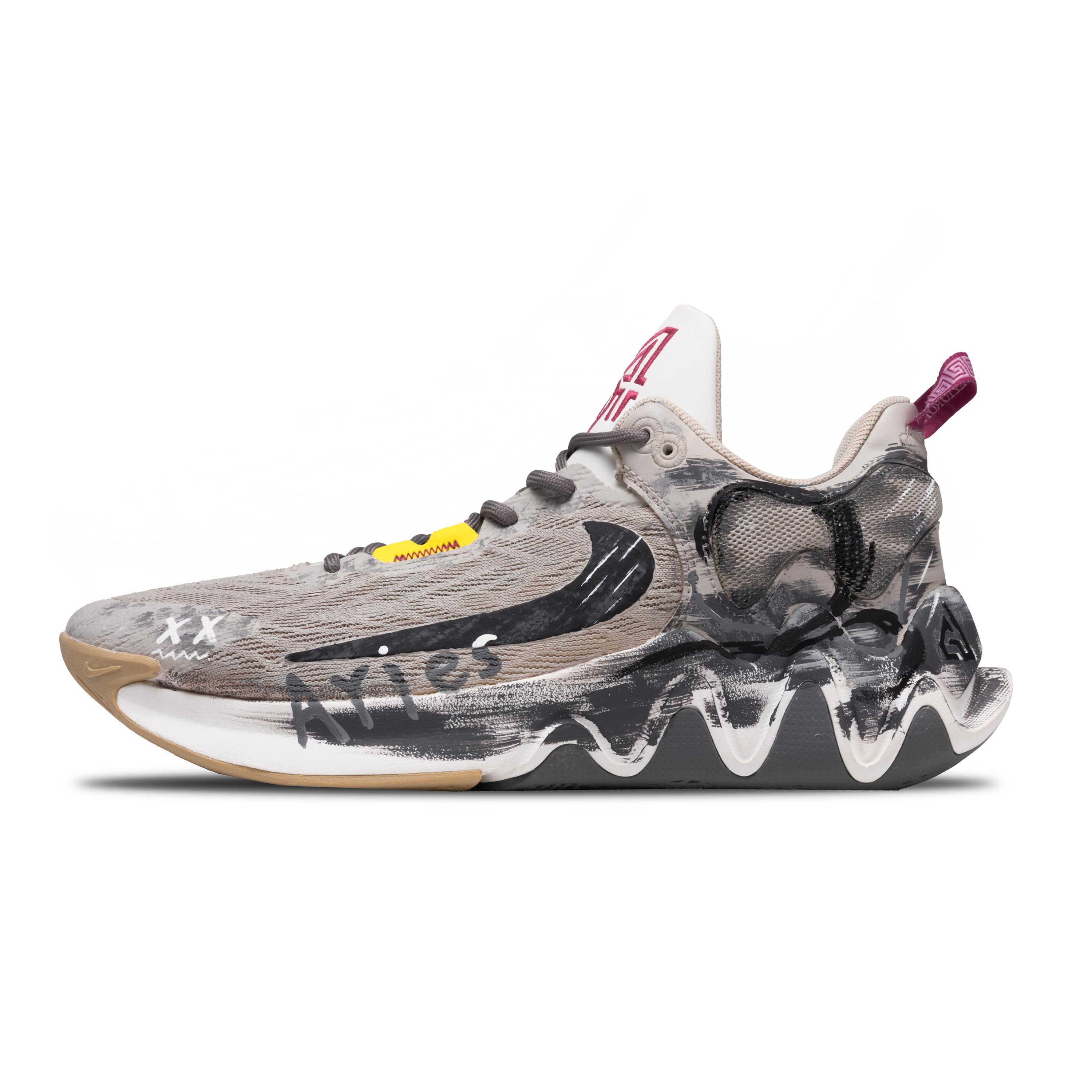 

Nike Giannis Immortality 2 Funi Mountains And Seas TPU Abrasion Resistant Low top Basketball Shoes Unisex Gray DM0826-100(Team348-Funi ) 44.5