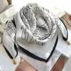 Warm Square Scarf Magnetic Buckle Triangular Silk Scarf Cotton Scarf Women's Spring Autumn and Winter Fashion Scarf
