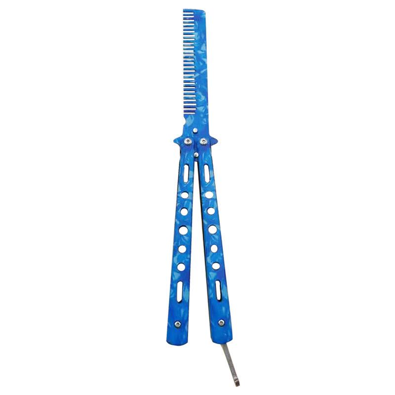Unsharpened Folding Butterfly Practice Comb for Outdoor Camping