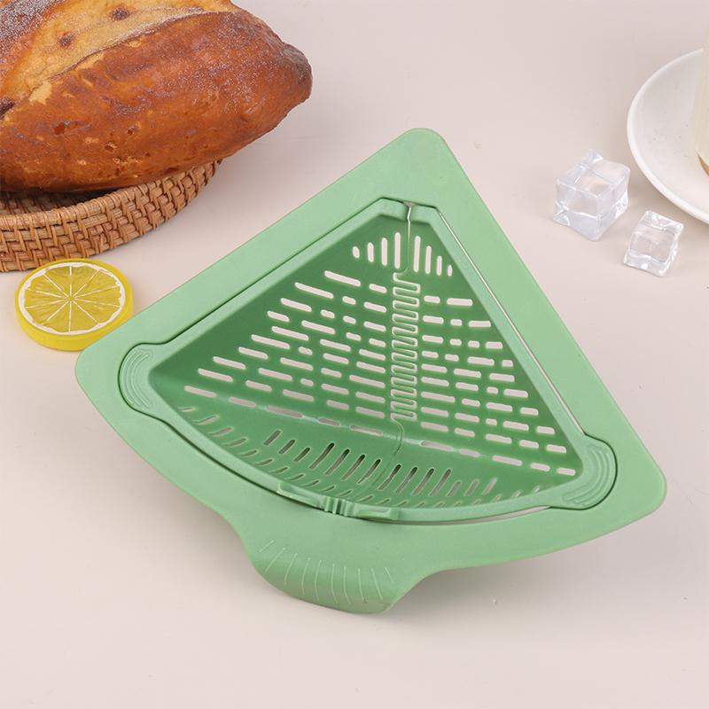 Sink Food Catcher Corner Basket Magnetic Suction Drainage Triangle Drying Rack No-Drill Kitchen Cleaning Drain Baskets 1PC