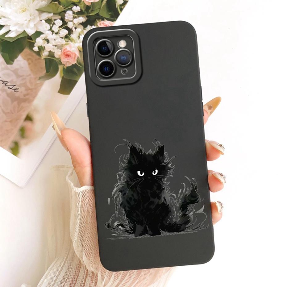 Cute Printed Phone Case For iPhone 11 Pro Max iPhone11 11Pro Soft Silicone Shockproof Cases For iPhone 11ProMax Covers Bumpers