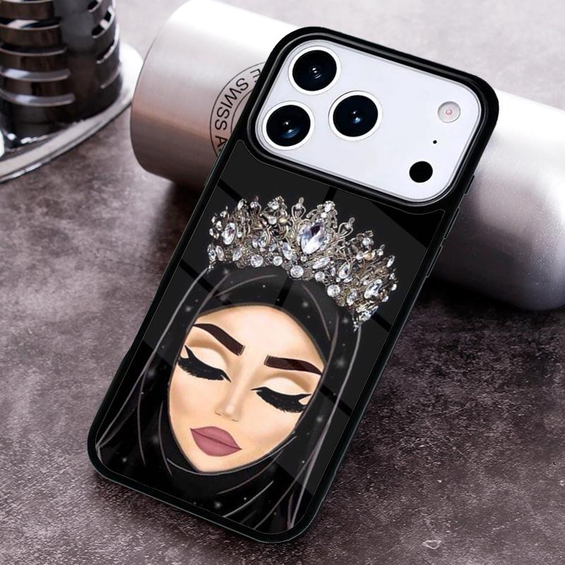 Arab Woman With Niqab Face eye Phone Case For iPhone 17 16 15 14 13 12 11 Pro Max Plus 17Air Soft Silicone Cover