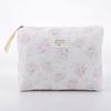Women Lady Makeup Bag Purse Lightweight Quilted Checkered Makeup Bag Toiletry Zipper Storage Pouch for Cosmetics Makeup Brushes