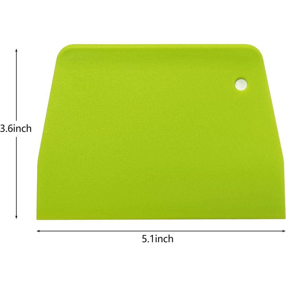 Durable Practical Pastry Dough Scrapers Green White Bowl Scraper  for Versatile Kitchen Use