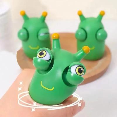 3PCS Squeeze Toys Small Vegetable Worm Decompression Staring Toy Vent Decompression Caterpillar Toy Childrens Toys