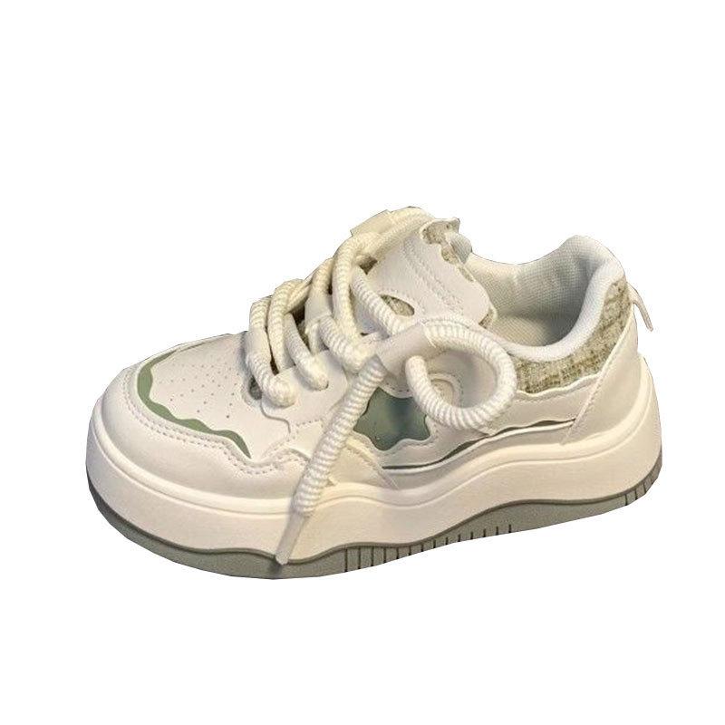 Women's Shoes Platform White Shoes 2025 Spring and Autumn New Versatile Small Fragrant Casual Board Shoes Original Star Casual Shoes Women