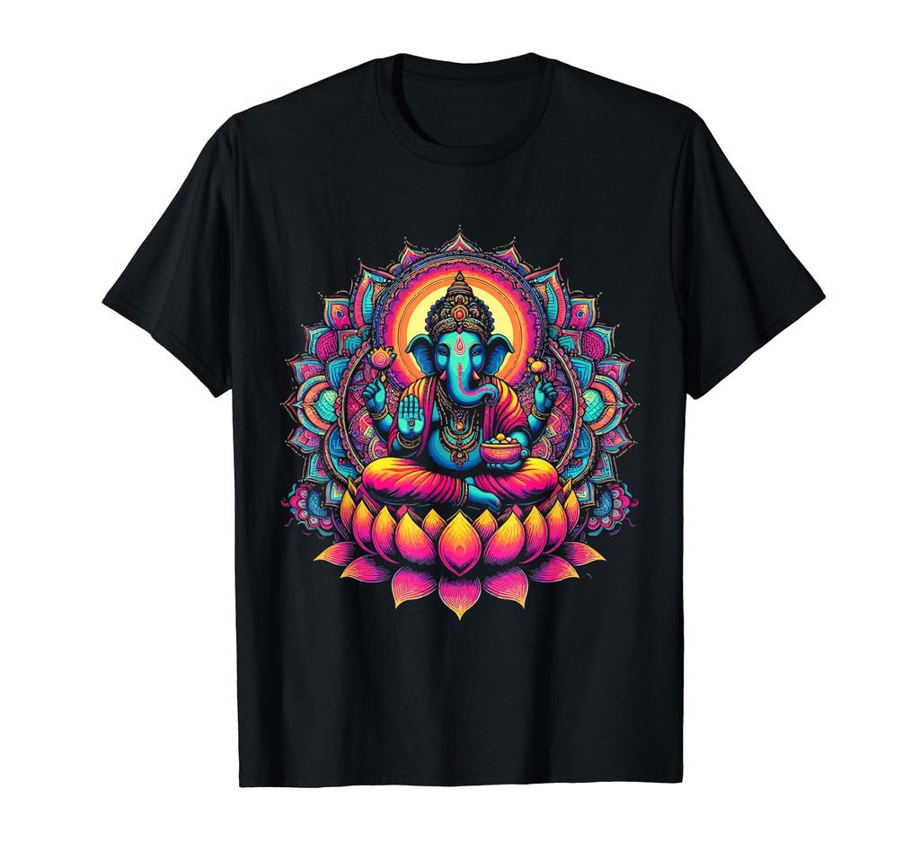 Ganesha Symbol Yoga Hindu Elephant God Ganesha Puja T-Shirt