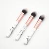 Marble Pattern High-gloss Brush Beauty Long Pole High Waist Brush for Ladies